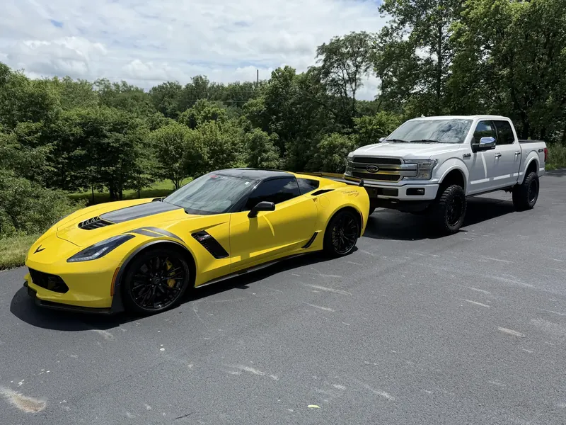 A Corvette detailed to a deep gloss, inside and out, by Wax N' Go